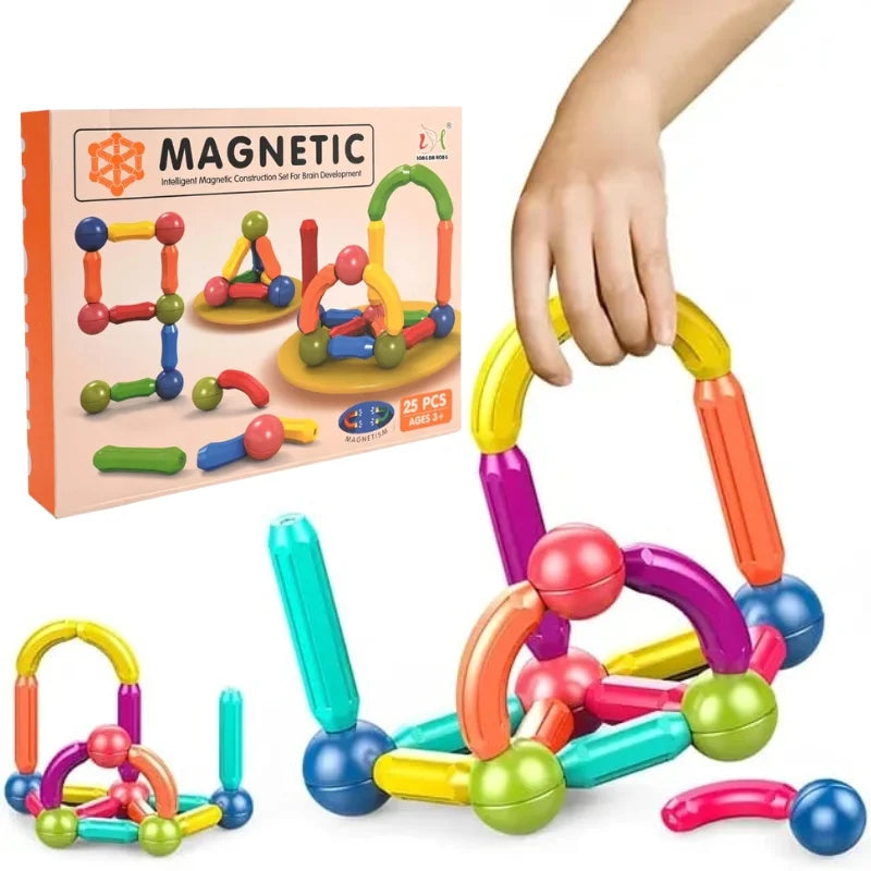 25-Piece Magnetic STEM Building Set: Rods & Balls