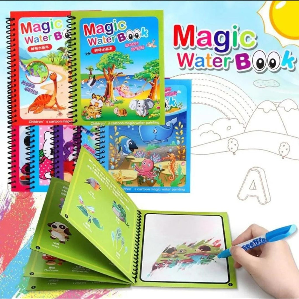 Magic Water Colouring Book - No Mess, Just Fun!  (2 Books)